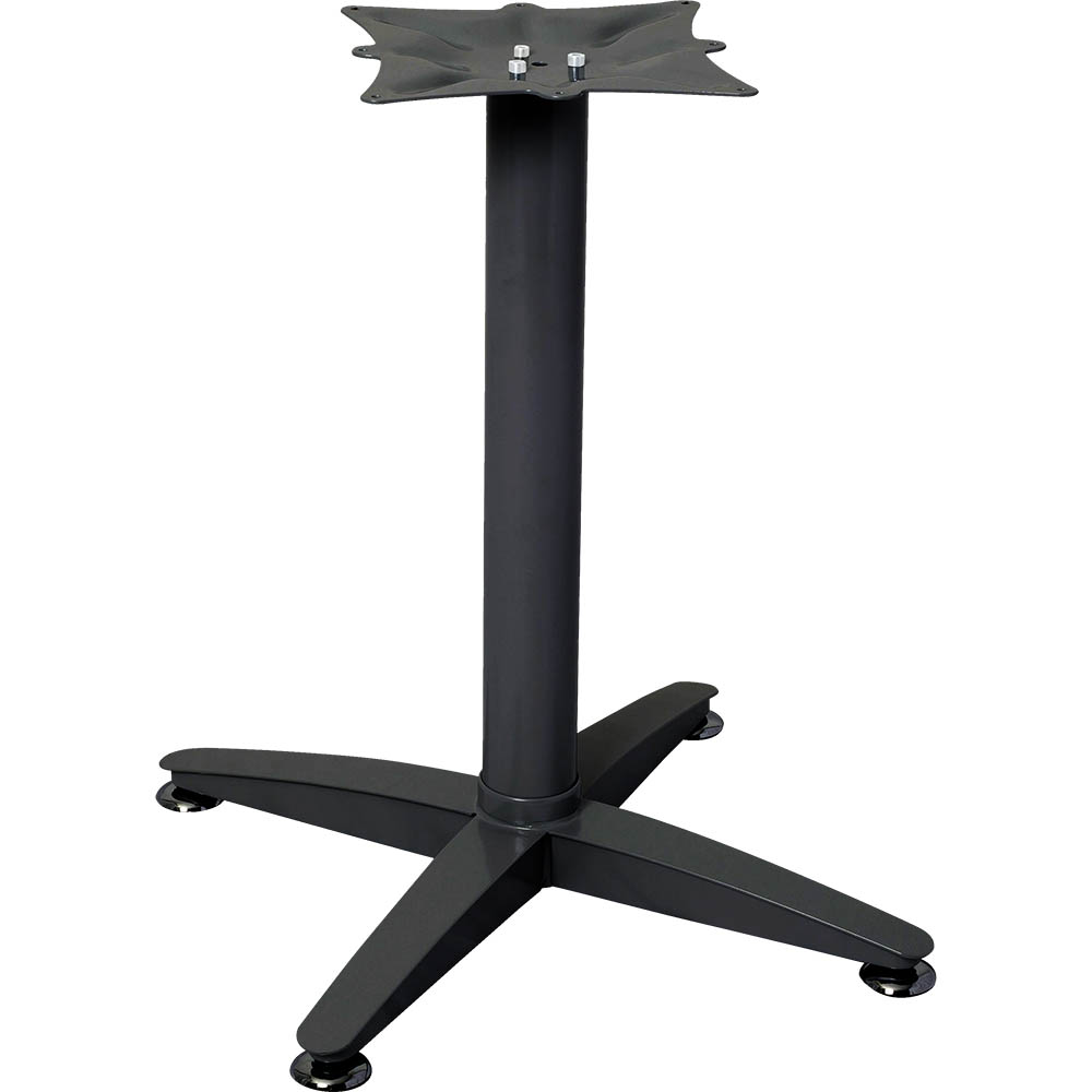 Image for RAPIDLINE 4 STAR TABLE BASE BRUSHED BLACK from OFFICE NATIONAL CANNING VALE