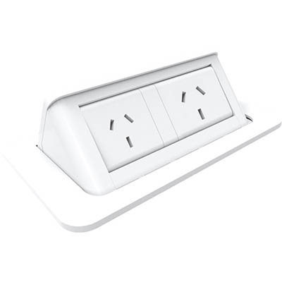 Image for RAPIDLINE POP-UP IN-DESK MODULE WHITE from Emerald Office Supplies Office National