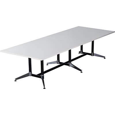 Image for RAPIDLINE TYPHOON BOARDROOM TABLE 3200 X 1200 X 750MM WHITE from Office National