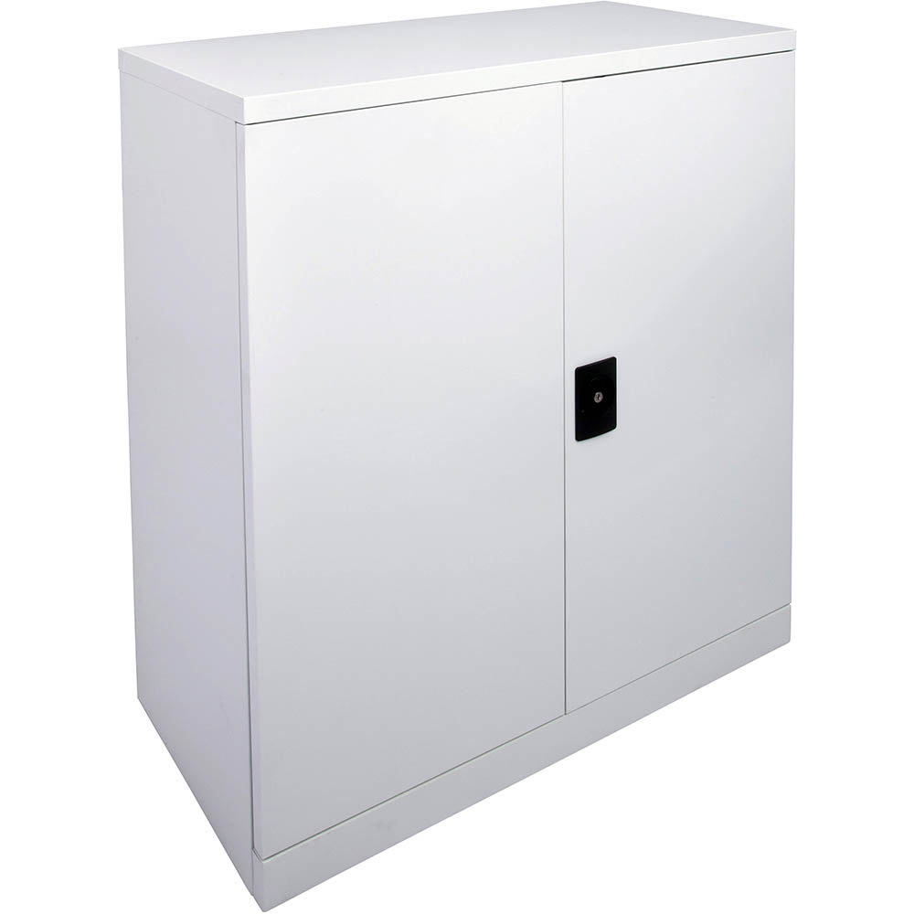 Image for RAPIDLINE GO SWING DOOR CUPBOARD 2 SHELVES 1015 X 910 X 450MM SILVER GREY from Office National Sydney Stationery