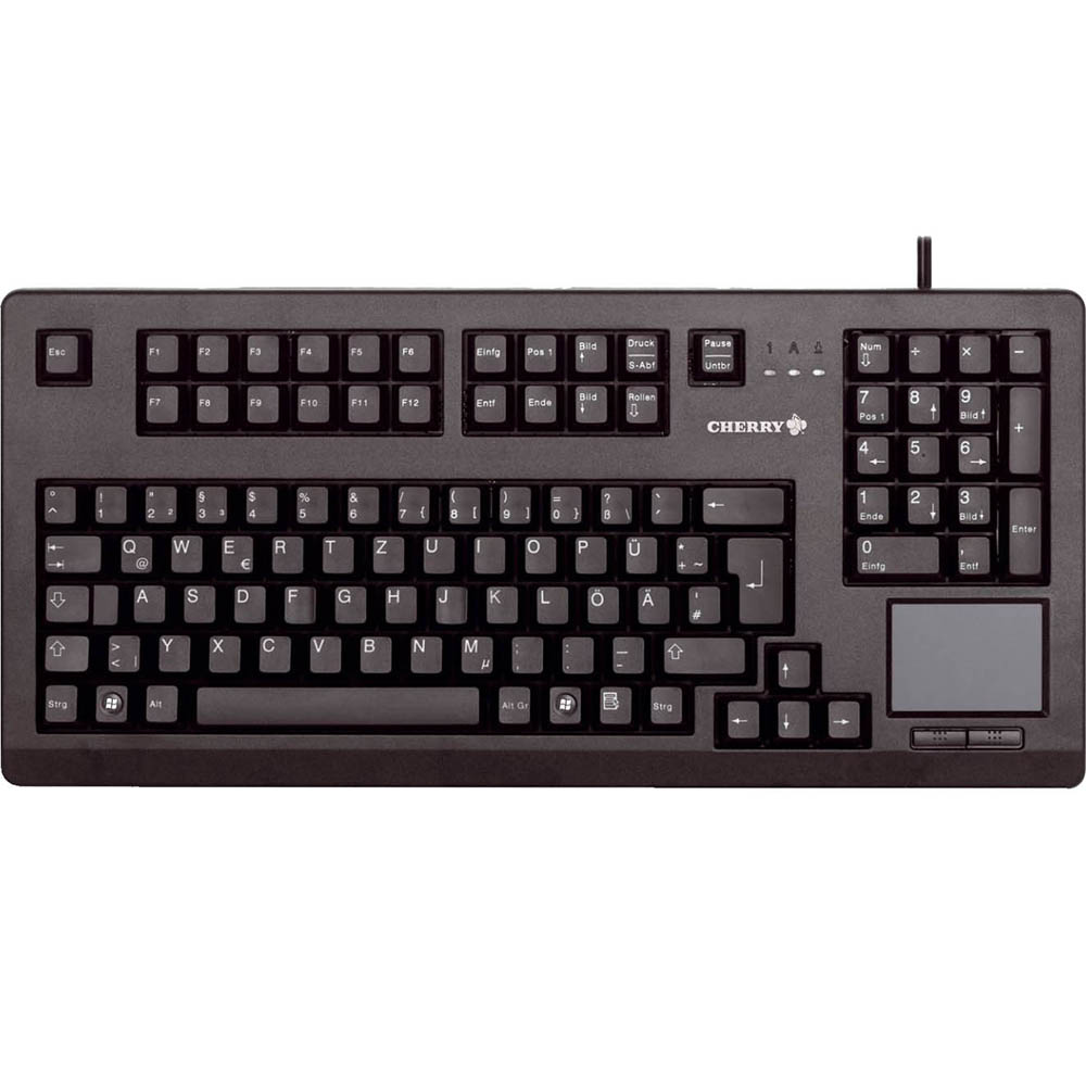 Image for CHERRY G80-11900 COMPACT KEYBOARD WITH BUILT-IN TOUCHPAD BLACK from Two Bays Office National