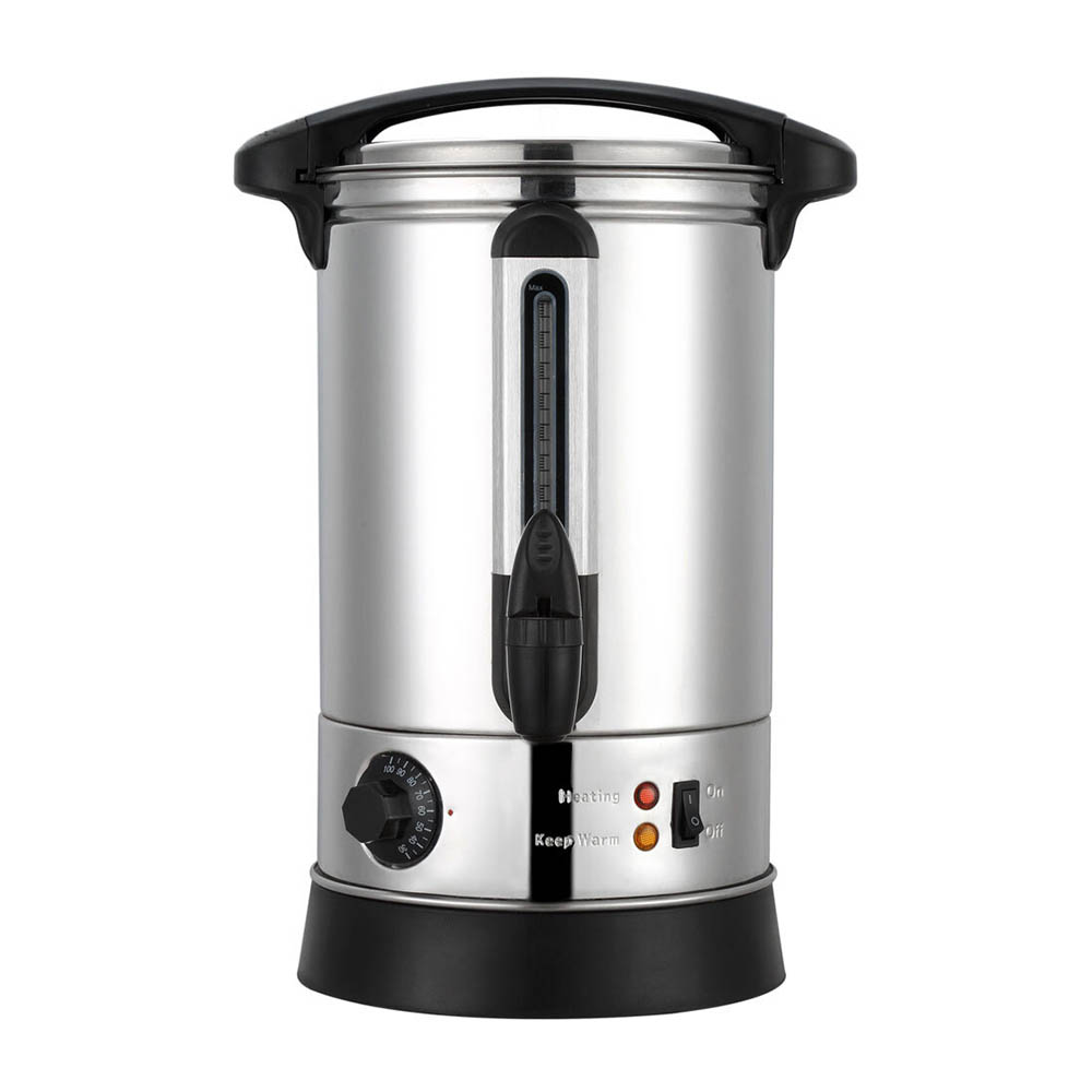 Image for MAXIM STAINLESS STEEL URN WITH THERMOSTAT 8 LITRES SILVER from Office National Port Augusta