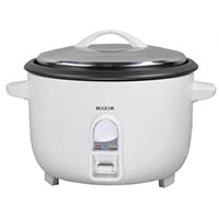 maxim rice cooker 30 cup white