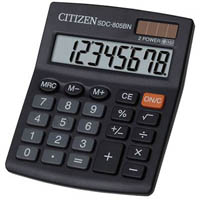 citizen sdc-805bn 8 digit desktop calculator black