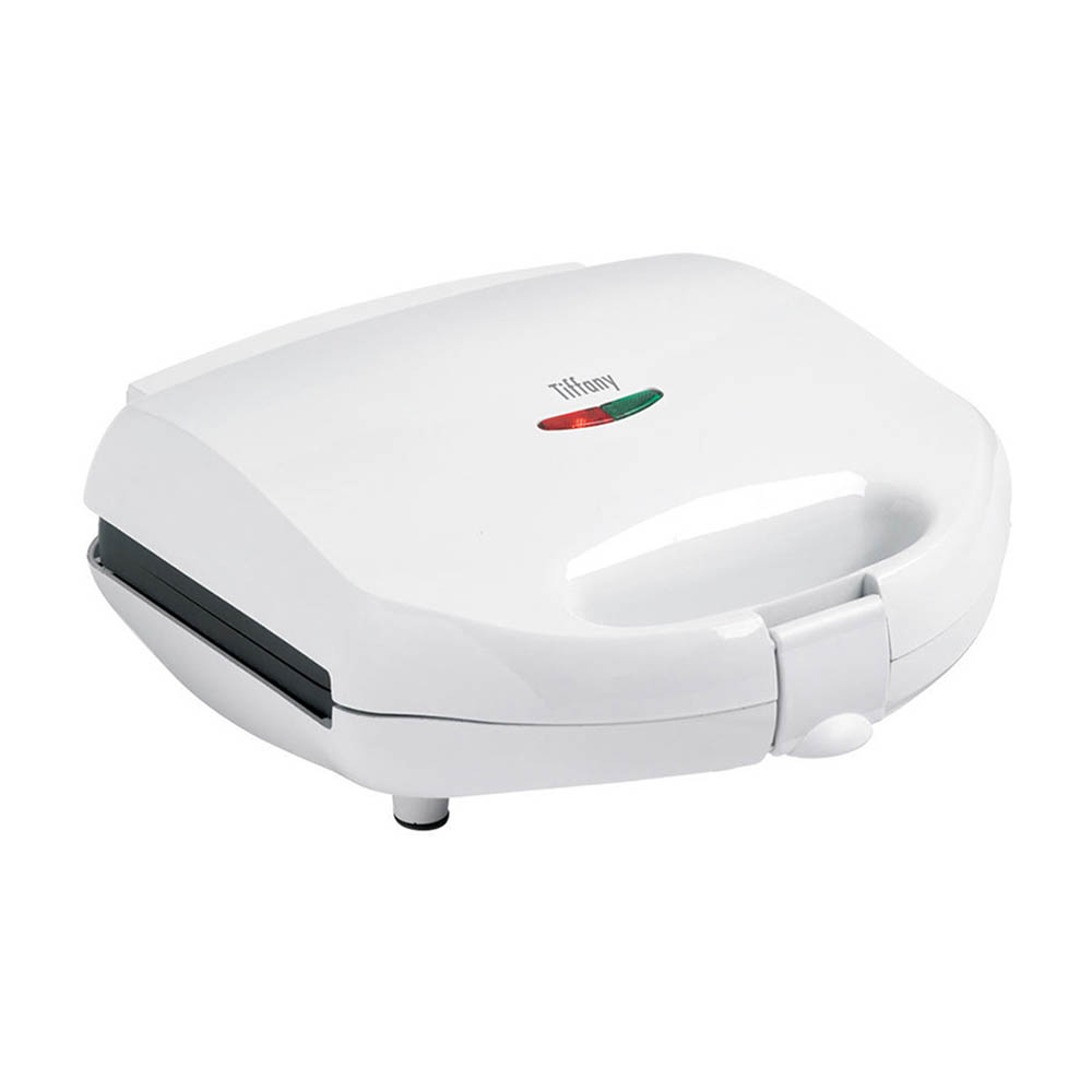 Image for TIFFANY ELECTRIC SANDWICH MAKER NON-STICK 2 SLICE WHITE from PaperChase Office National
