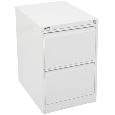 Image for GO STEEL FILING CABINET 2 DRAWERS 460 X 620 X 705MM WHITE CHINA from Emerald Office Supplies Office National