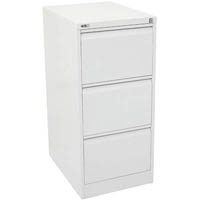 go steel filing cabinet 3 drawers 460 x 620 x 1016mm white china