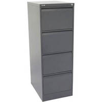 go steel filing cabinet 4 drawers 460 x 620 x 1321mm graphite ripple