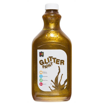Image for EDUCATIONAL COLOURS GLITTER PAINT 2 LITRE GOLD from Office National ONE Solution Business Supplies