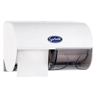 sorbent professional double toilet tissue dispenser white