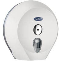 sorbent professional single jumbo toilet tissue dispenser white