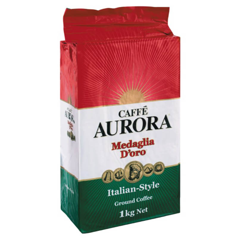 Image for VITTORIA CAFE AURORA ITALIAN BLEND GROUND 1KG BAG from Discount Office National