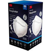 3m 9123 p2 face mask particulate respirator white pack 25