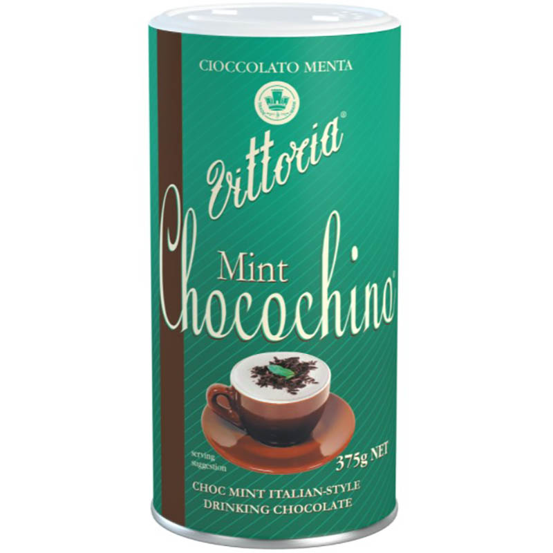 Image for VITTORIA CHOCOCHINO MINT DRINKING CHOCOLATE 375G from Office National