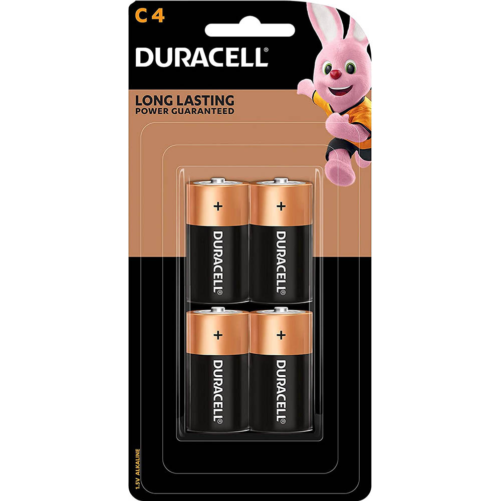 Image for DURACELL COPPERTOP ALKALINE C BATTERY PACK 4 from PaperChase Office National