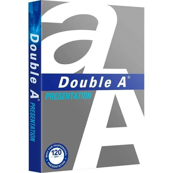 Image for DOUBLE A PRESENTATION A4 COPY PAPER 120GSM WHITE PACK 40 SHEETS from Everyday & Simply Office National