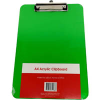 gns clipboard acrylic a4 green