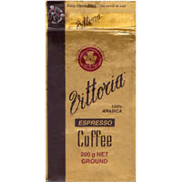 vittoria espresso ground coffee 200g