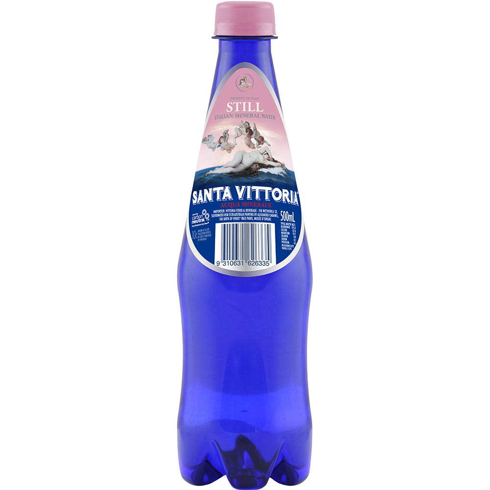 Image for SANTA VITTORIA AZZURRA STILL MINERAL WATER PET 500ML BOX 12 from Aztec Office National Melbourne