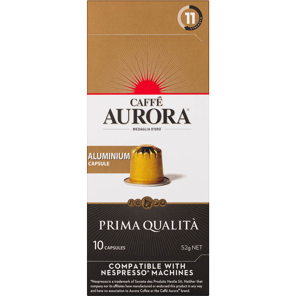 Image for VITTORIA NESPRESSO COMPATIBLE COFFEE CAPSULE PRIMA QUALITA PACK 10 from Emerald Office Supplies Office National