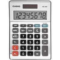 casio ms-80b calculator 8 digit silver