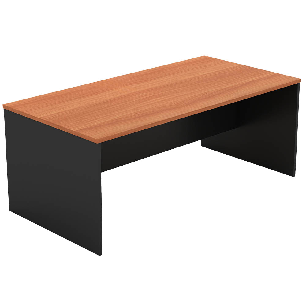 Image for OM DESK 1500 X 900 X 720MM CHERRY/CHARCOAL from Ezi Office National Tweed