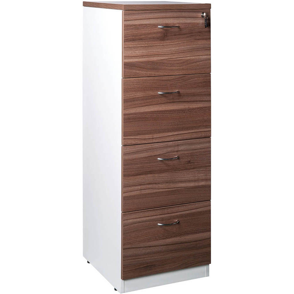 Image for OM PREMIER FILING CABINET 4 DRAWER 468 X 510 X 1320MM CASNAN/WHITE from Express Office National