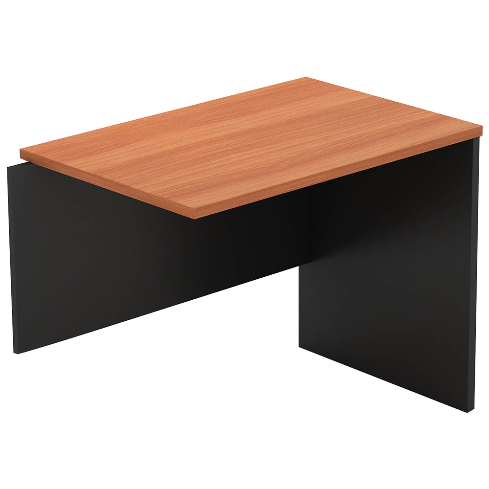 Image for OM DESK RETURN 1200 X 600 X 720MM CHERRY/CHARCOAL from Ezi Office National Tweed
