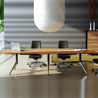 novara boardroom table 3000 x 1200 x 750mm zebrano timber veneer