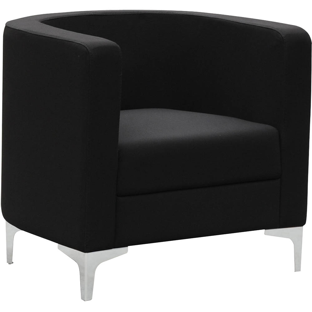 Image for MIKO SINGLE SEATER SOFA CHAIR BLACK from OFFICE NATIONAL CANNING VALE
