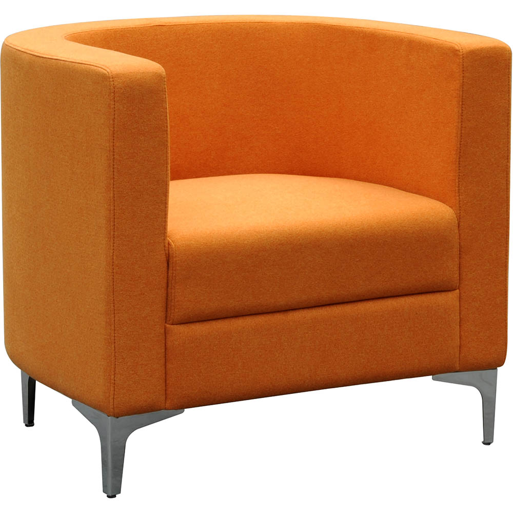 Image for MIKO SINGLE SEATER SOFA CHAIR ORANGE from PaperChase Office National
