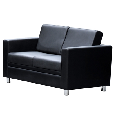 Image for MARCUS LOUNGE TWO SEATER BLACK from Aztec Office National