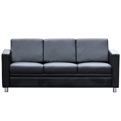 Image for MARCUS LOUNGE THREE SEATER BLACK from Complete Stationery Office National (Devonport & Burnie)