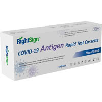 rightsign covid-19 rapid antigen test cassette pack 5