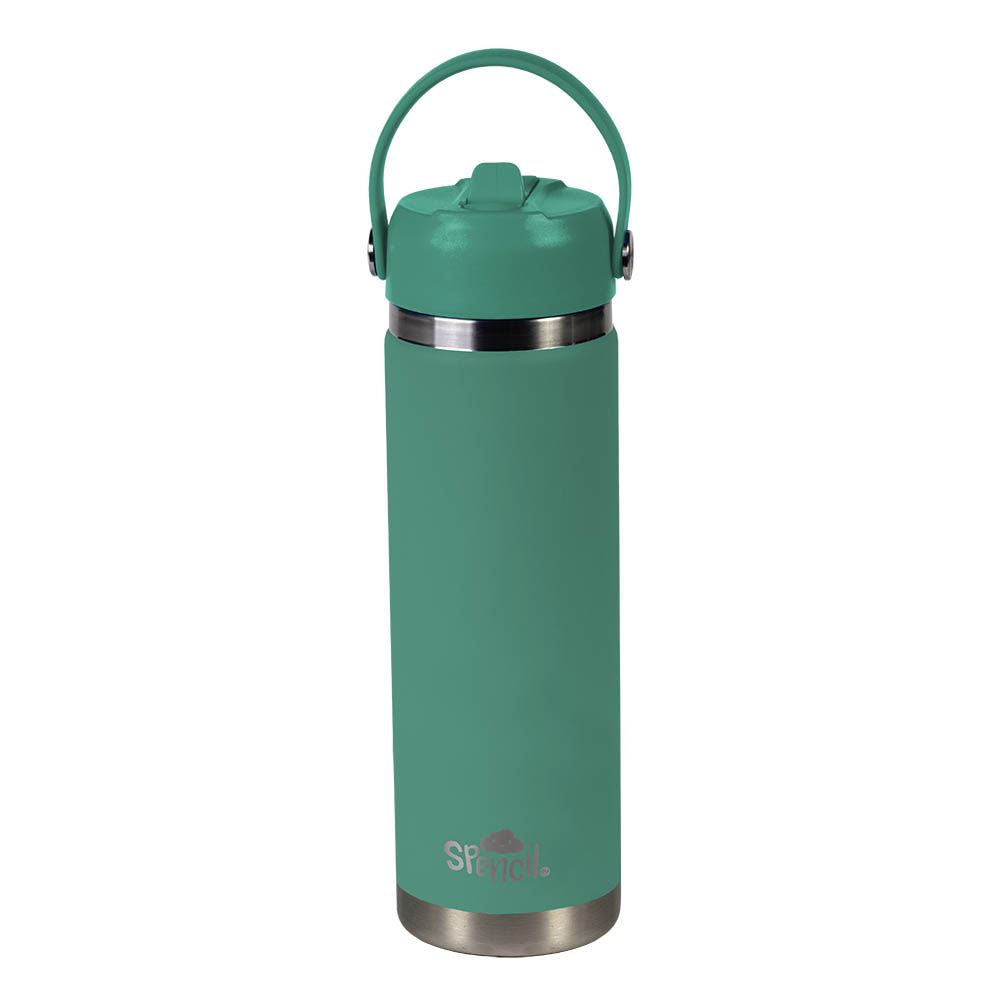 Image for SPENCIL INSULATED WATER BOTTLE BPA FREE 650ML SAGE from PaperChase Office National