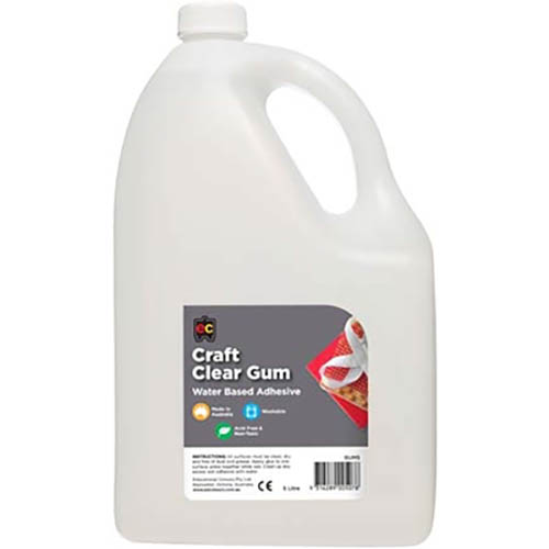 Image for EDUCATIONAL COLOURS CLEAR GUM ADHESIVE 5 LITRE from C & G Office National