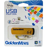 golden mars usb 2.0 flash drive 64gb gold