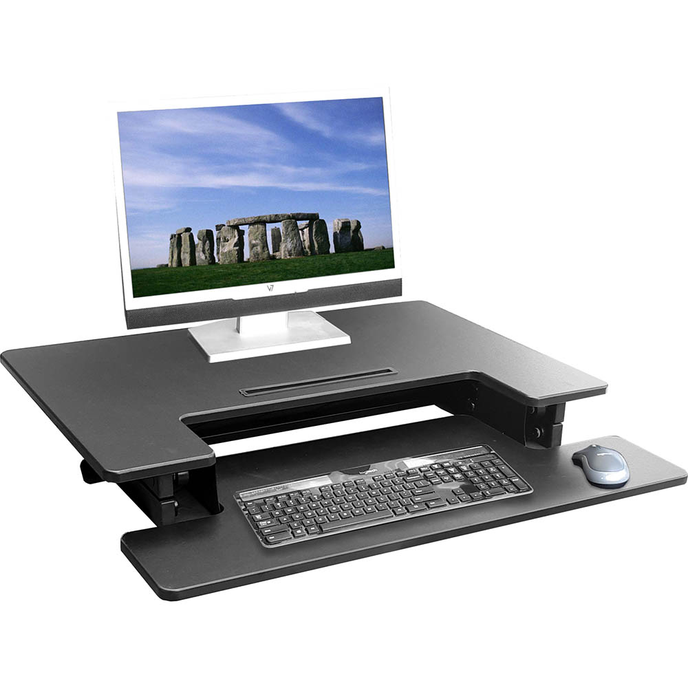 Image for HILIFT SIT STAND WORKSTATION BLACK from Aztec Office National