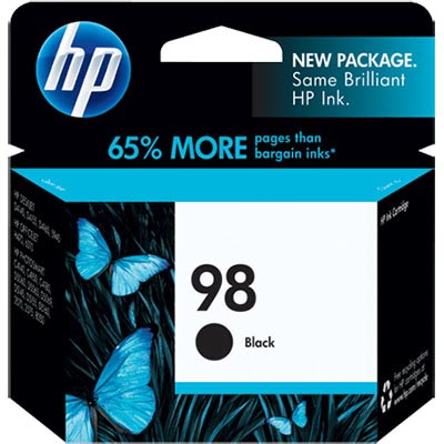 Image for HP C9364WA 98 INK CARTRIDGE BLACK from OFFICE NATIONAL CANNING VALE