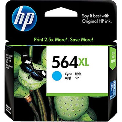 Image for HP CB323WA 564XL INK CARTRIDGE HIGH YIELD CYAN from Pirie Office National