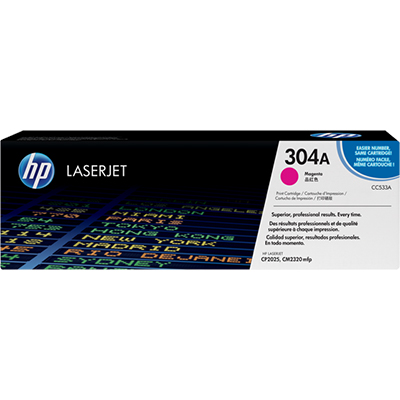 Image for HP CC533A 304A TONER CARTRIDGE MAGENTA from OFFICE NATIONAL CANNING VALE