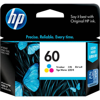 Image for HP CC643WA 60 INK CARTRIDGE TRI COLOUR PACK CYAN/MAGENTA/YELLOW from Surry Office National