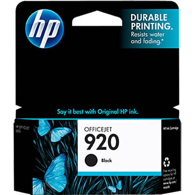 Image for HP CD971AA 920 INK CARTRIDGE BLACK from Office National Sydney Stationery