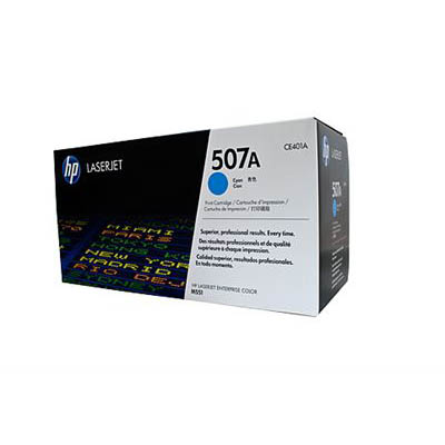 Image for HP HTCE401 507A TONER CARTRIDGE CYAN from Complete Stationery Office National (Devonport & Burnie)