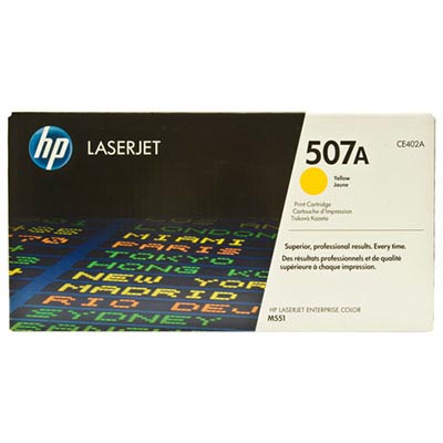 Image for HP HTCE402 507A TONER CARTRIDGE YELLOW from Office National Barossa