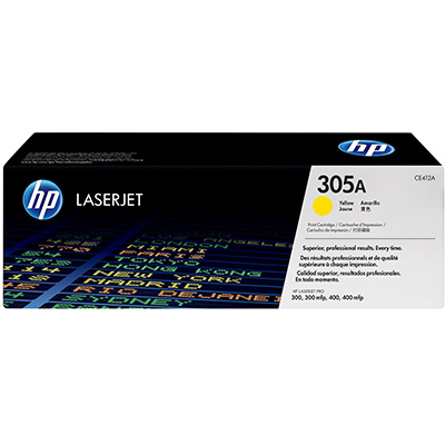 Image for HP CE412A 305A TONER CARTRIDGE YELLOW from Office National Limestone Coast