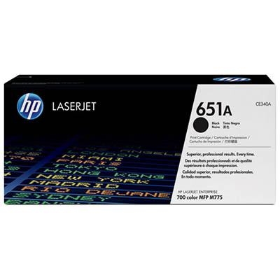 Image for HP CE340A 651A TONER CARTRIDGE BLACK from Surry Office National