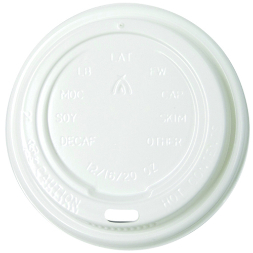 Image for HUHTAMAKI PREMIUM COFFEE CUP LID 12/16OZ WHITE PACK 50 from Angletons Office National