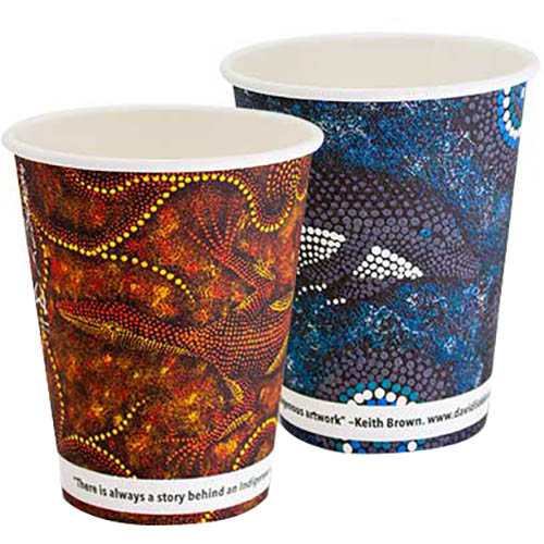 Image for HUHTAMAKI FUTURE FRIENDLY CCAB SINGLE WALL PAPER CUP 390ML ASSORTED PACK 50 from Emerald Office Supplies Office National
