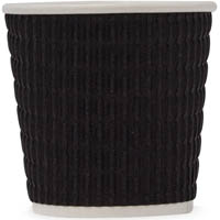 huhtamaki triple wall corrugated coffee cup 4oz charcoal pack 25
